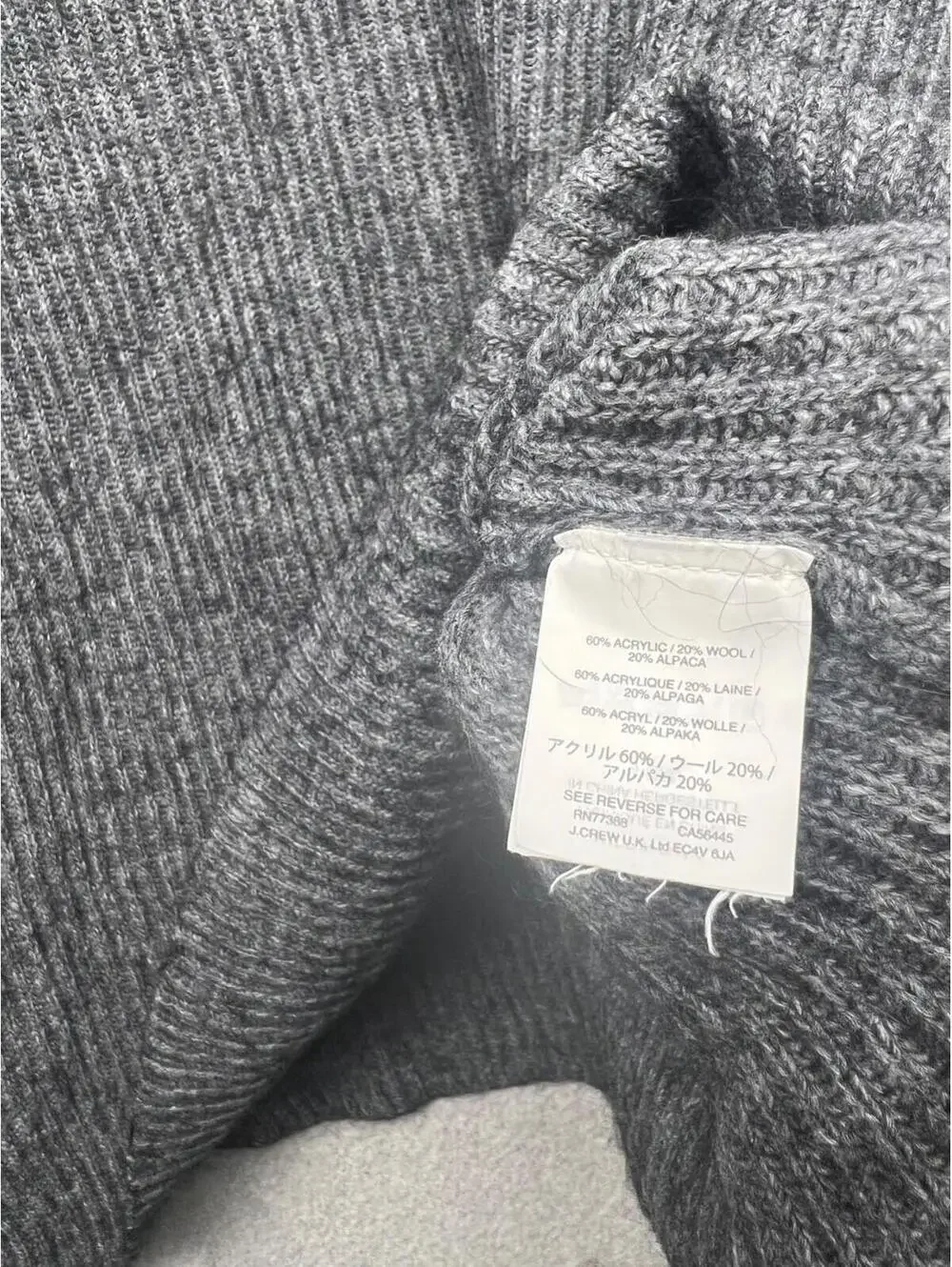 J Crew Alpaca Wool Tunic Shift Sweater Dress Ribbed Womens M Simple Modern